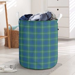 ScotsTee Shop Scottish Hamilton Hunting Ancient Clan Tartan Laundry Basket Round Waterproof