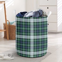 ScotsTee Shop Scottish Mackenzie Dress Ancient Clan Tartan Laundry Basket Round Waterproof