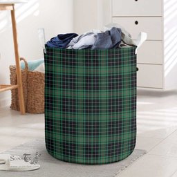 ScotsTee Shop Scottish MacAuley Hunting Ancient Clan Tartan Laundry Basket Round Waterproof