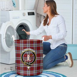 ScotsTee Shop Scottish MacCulloch Dress Clan Crest Tartan Laundry Basket Round Waterproof