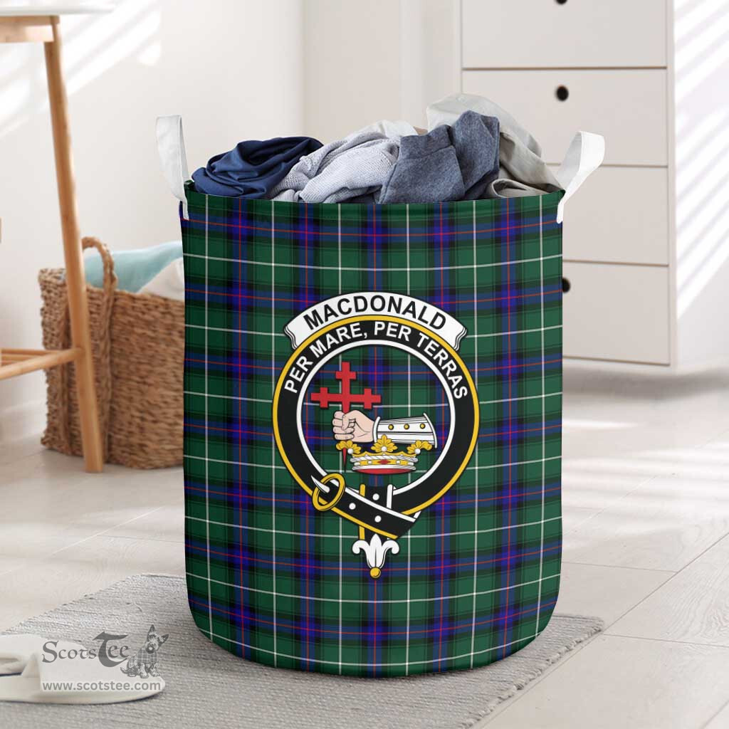 ScotsTee Shop Scottish MacDonald of the Isles Hunting Modern Clan Crest Tartan Laundry Basket Round Waterproof