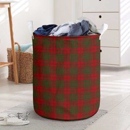 ScotsTee Shop Scottish MacAlister of Glenbarr Clan Tartan Laundry Basket Round Waterproof