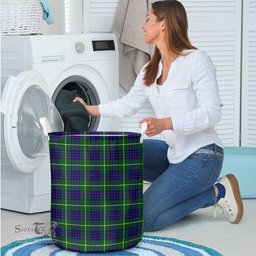 ScotsTee Shop Scottish MacIntyre Hunting Modern Clan Tartan Laundry Basket Round Waterproof