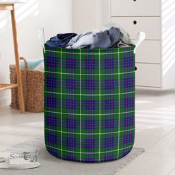 ScotsTee Shop Scottish MacIntyre Hunting Modern Clan Tartan Laundry Basket Round Waterproof