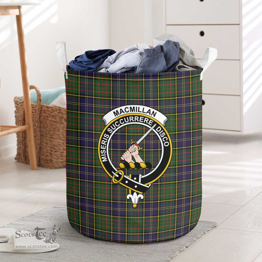 ScotsTee Shop Scottish MacMillan Hunting Modern Clan Crest Tartan Laundry Basket Round Waterproof