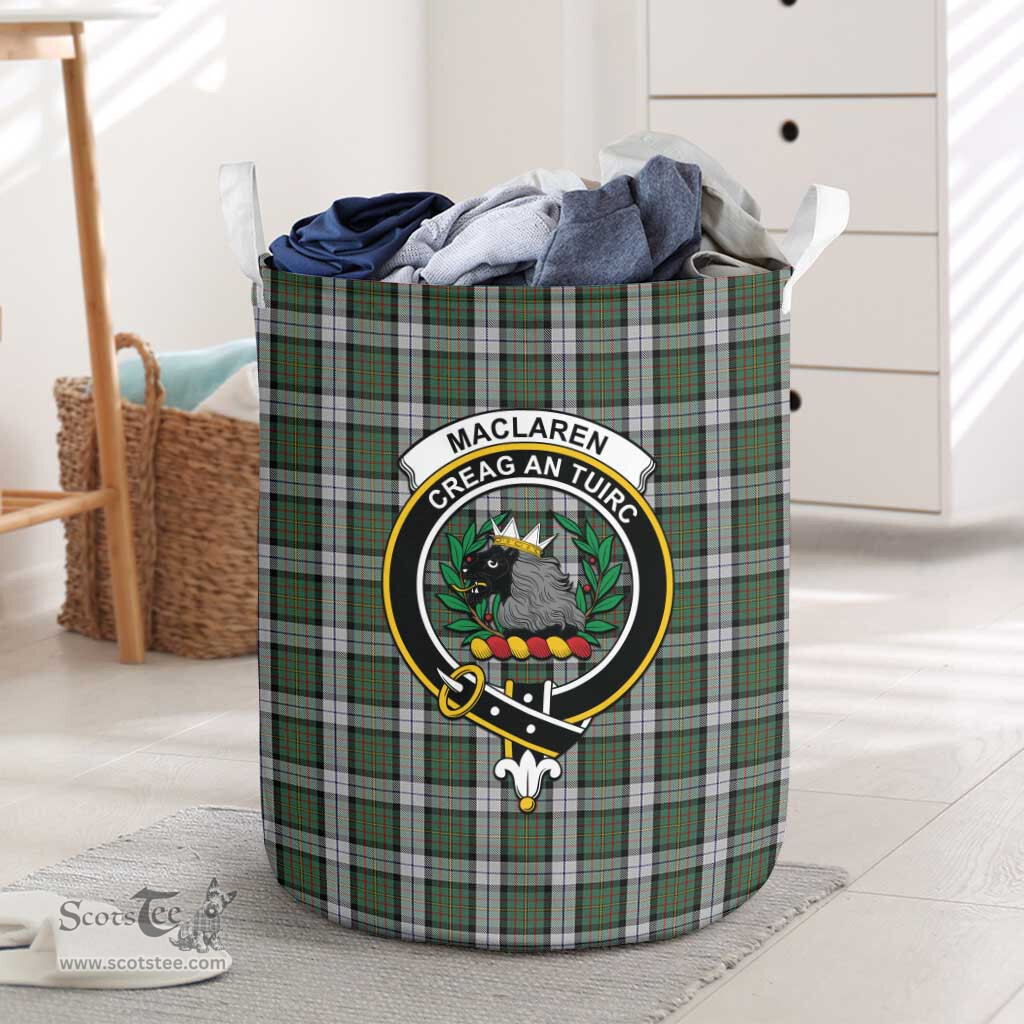 ScotsTee Shop Scottish MacLaren Dress Clan Crest Tartan Laundry Basket Round Waterproof