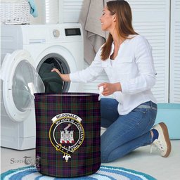 ScotsTee Shop Scottish McDonald of Clan Ranald Clan Crest Tartan Laundry Basket Round Waterproof