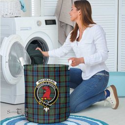 ScotsTee Shop Scottish MacNeacail Hunting Clan Crest Tartan Laundry Basket Round Waterproof