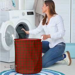 ScotsTee Shop Scottish McDonald of Sleat Clan Tartan Laundry Basket Round Waterproof