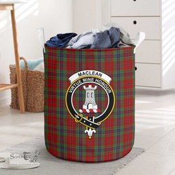 ScotsTee Shop Scottish MacLean of Duart Clan Crest Tartan Laundry Basket Round Waterproof