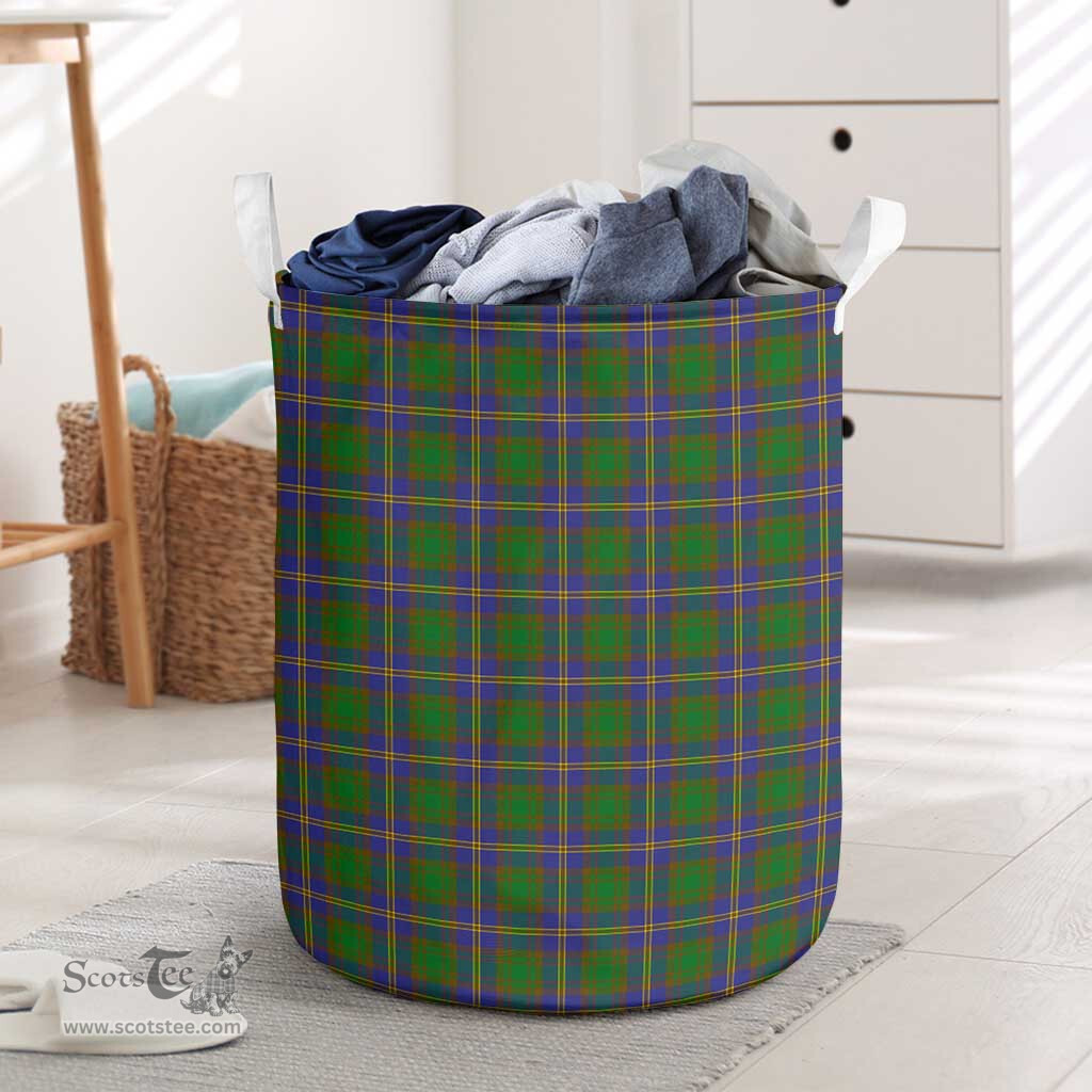 ScotsTee Shop Scottish Strang of Balkaskie Clan Tartan Laundry Basket Round Waterproof