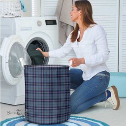 ScotsTee Shop Scottish MacRae of America Clan Tartan Laundry Basket Round Waterproof