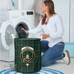 ScotsTee Shop Scottish Ross Hunting Clan Crest Tartan Laundry Basket Round Waterproof