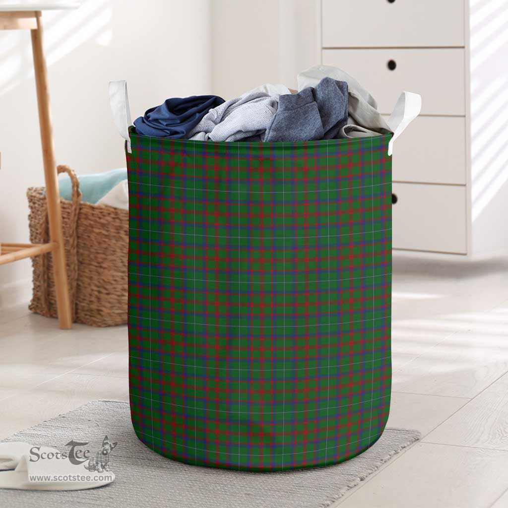 ScotsTee Shop Scottish Shaw of Tordarroch Green Hunting Clan Tartan Laundry Basket Round Waterproof