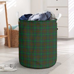 ScotsTee Shop Scottish Shaw of Tordarroch Green Hunting Clan Tartan Laundry Basket Round Waterproof