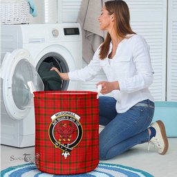 ScotsTee Shop Scottish McDonell of Keppoch Modern Clan Crest Tartan Laundry Basket Round Waterproof