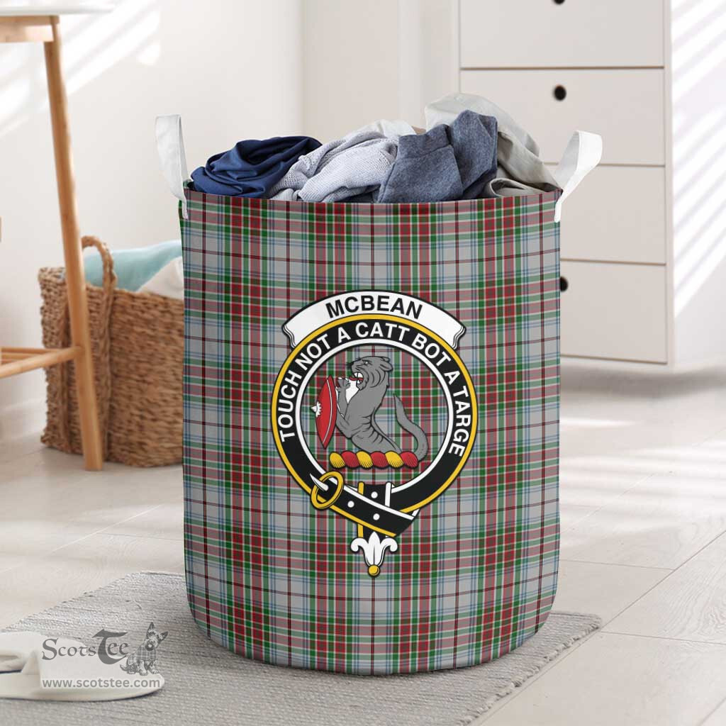 ScotsTee Shop Scottish McBean Dress Clan Crest Tartan Laundry Basket Round Waterproof