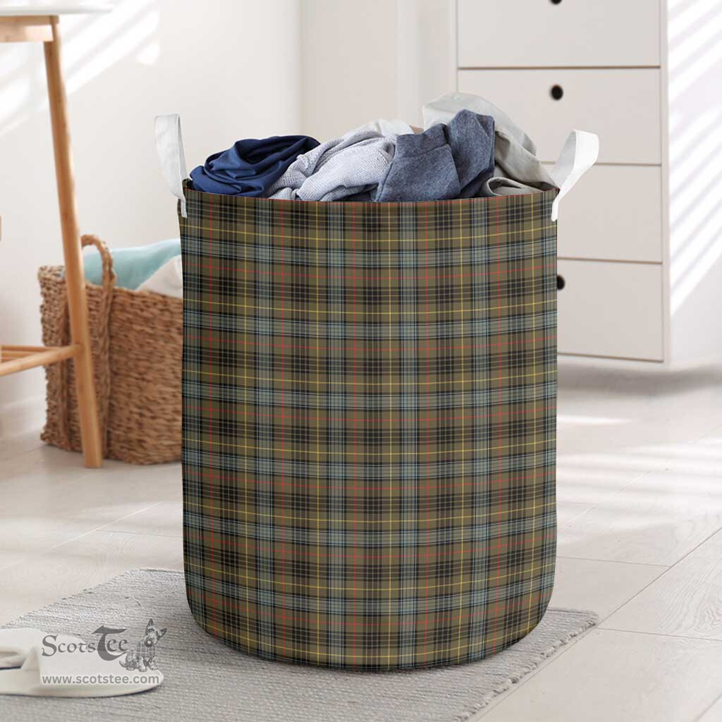 ScotsTee Shop Scottish Stewart Hunting Weathered Clan Tartan Laundry Basket Round Waterproof