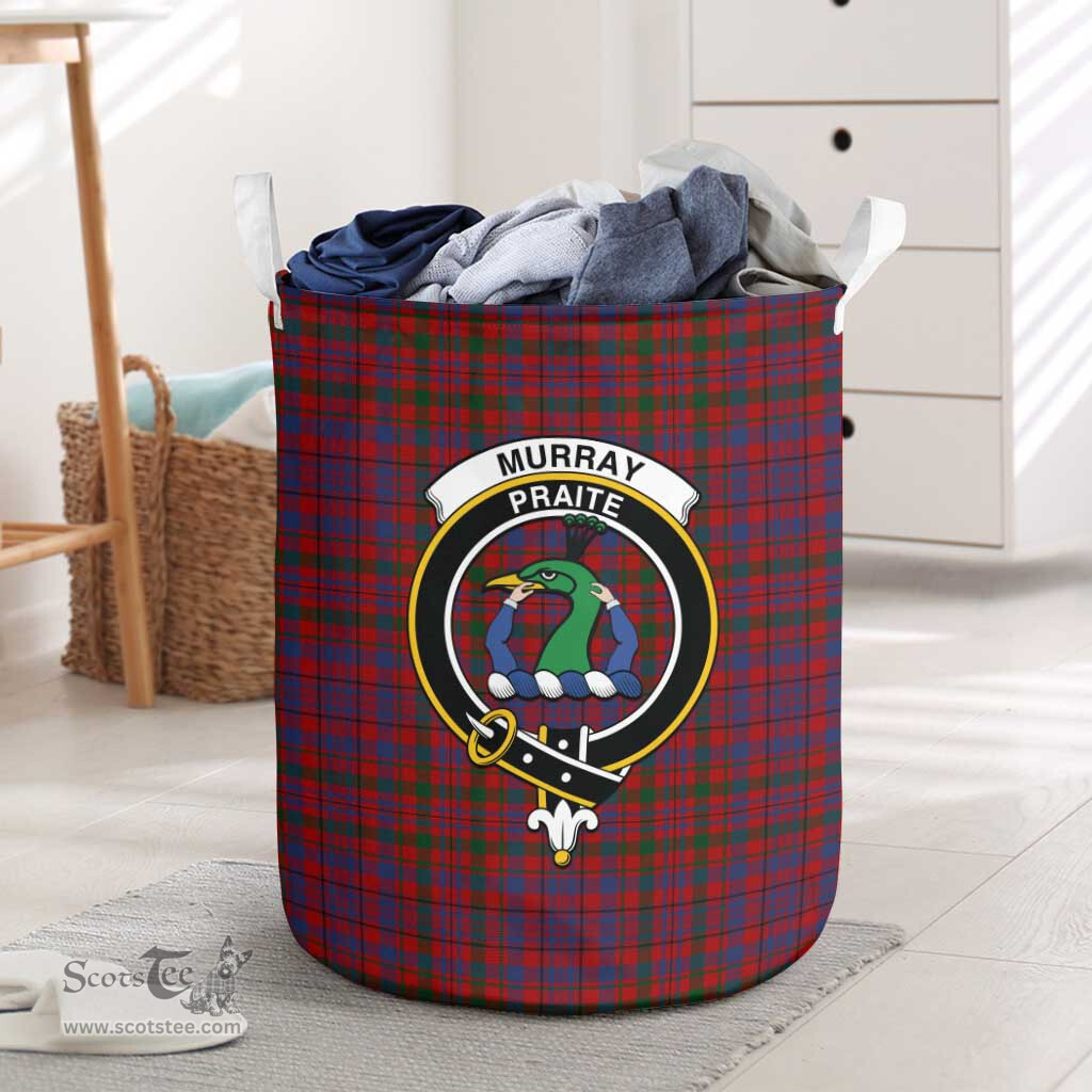 ScotsTee Shop Scottish Murray of Tullibardine Clan Crest Tartan Laundry Basket Round Waterproof