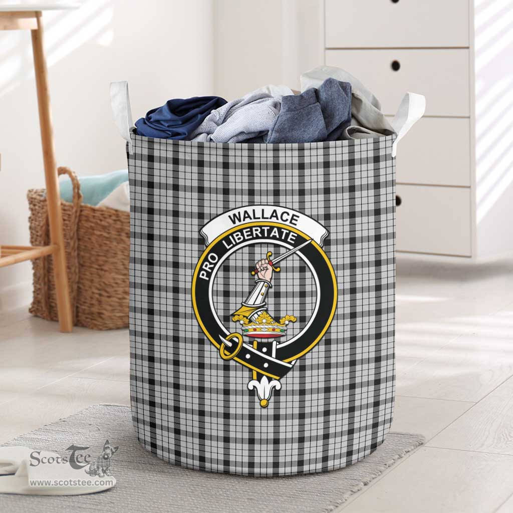 ScotsTee Shop Scottish Wallace Dress Clan Crest Tartan Laundry Basket Round Waterproof