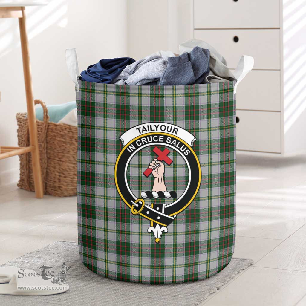 ScotsTee Shop Scottish Tailylour Dress Clan Crest Tartan Laundry Basket Round Waterproof