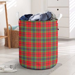 ScotsTee Shop Scottish McLean of Duart Modern Clan Tartan Laundry Basket Round Waterproof