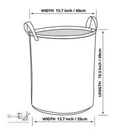 ScotsTee Shop Scottish Stewart Royal Clan Crest Tartan Laundry Basket Round Waterproof