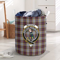 ScotsTee Shop Scottish McInnes Ancient Hunting Clan Crest Tartan Laundry Basket Round Waterproof