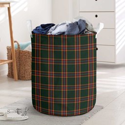 ScotsTee Shop Scottish Moran Family Ubique Clan Tartan Laundry Basket Round Waterproof
