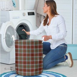 ScotsTee Shop Scottish McAlister Dress Clan Tartan Laundry Basket Round Waterproof