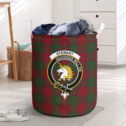 ScotsTee Shop Scottish Stewart of Appin Clan Crest Tartan Laundry Basket Round Waterproof