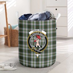 ScotsTee Shop Scottish Taylor Dress Clan Crest Tartan Laundry Basket Round Waterproof