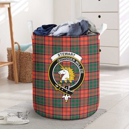 ScotsTee Shop Scottish Stewart of Appin Ancient Clan Crest Tartan Laundry Basket Round Waterproof