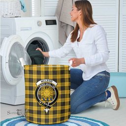ScotsTee Shop Scottish McLeod of Lewis Ancient Clan Crest Tartan Laundry Basket Round Waterproof
