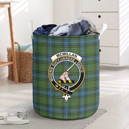 ScotsTee Shop Scottish McMillan Hunting Ancient Clan Crest Tartan Laundry Basket Round Waterproof