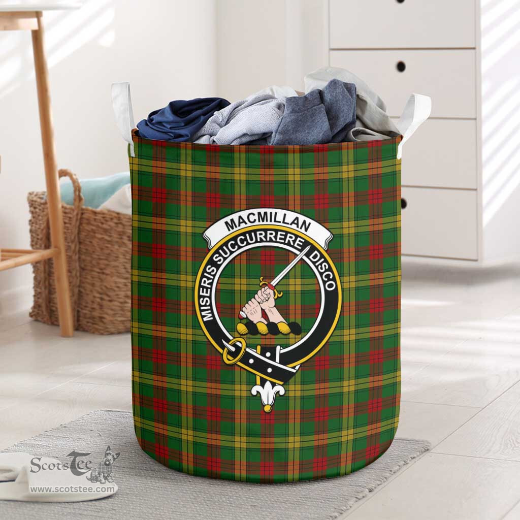 ScotsTee Shop Scottish MacMillan Society of Glasgow Clan Crest Tartan Laundry Basket Round Waterproof