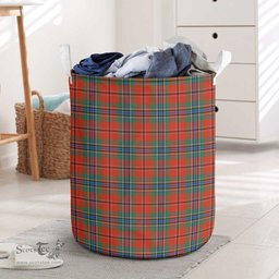 ScotsTee Shop Scottish McLean of Duart Ancient Clan Tartan Laundry Basket Round Waterproof