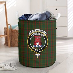 ScotsTee Shop Scottish MacNaughton Hunting Clan Crest Tartan Laundry Basket Round Waterproof