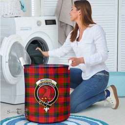 ScotsTee Shop Scottish MacNicol of Scorrybreac Clan Crest Tartan Laundry Basket Round Waterproof
