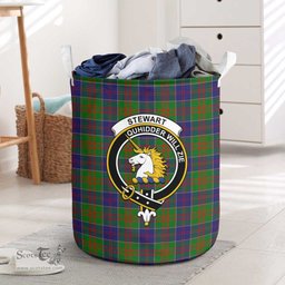 ScotsTee Shop Scottish Stewart of Appin Hunting Modern Clan Crest Tartan Laundry Basket Round Waterproof