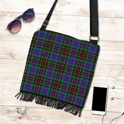 ScotsTee Shop Scottish Brodie Hunting Modern Clan Tartan Boho Bag, Tartan Crossbody Handbag