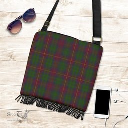 ScotsTee Shop Scottish Cairns Clan Tartan Boho Bag, Tartan Crossbody Handbag