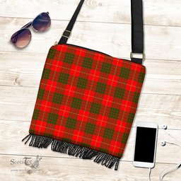 ScotsTee Shop Scottish Cameron Modern Clan Tartan Boho Bag, Tartan Crossbody Handbag