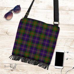 ScotsTee Shop Scottish Cameron of Erracht Modern Clan Tartan Boho Bag, Tartan Crossbody Handbag