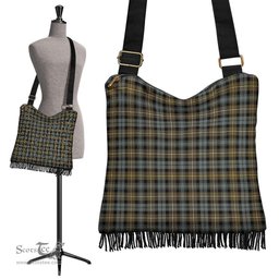 ScotsTee Shop Scottish Campbell Argyll Weathered Clan Tartan Boho Bag, Tartan Crossbody Handbag