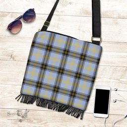 ScotsTee Shop Scottish Bell of the Borders Clan Tartan Boho Bag, Tartan Crossbody Handbag