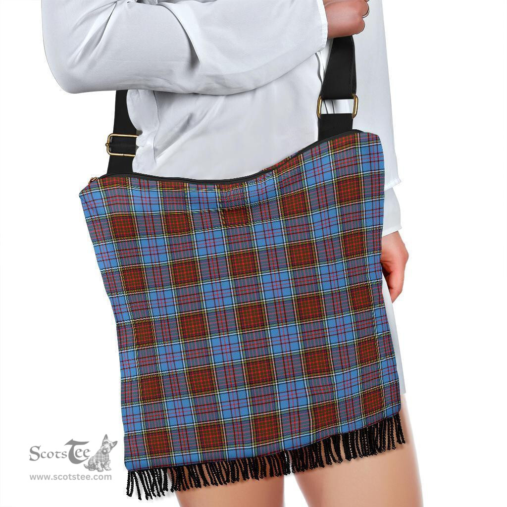 ScotsTee Shop Scottish Anderson Modern Clan Tartan Boho Bag, Tartan Crossbody Handbag