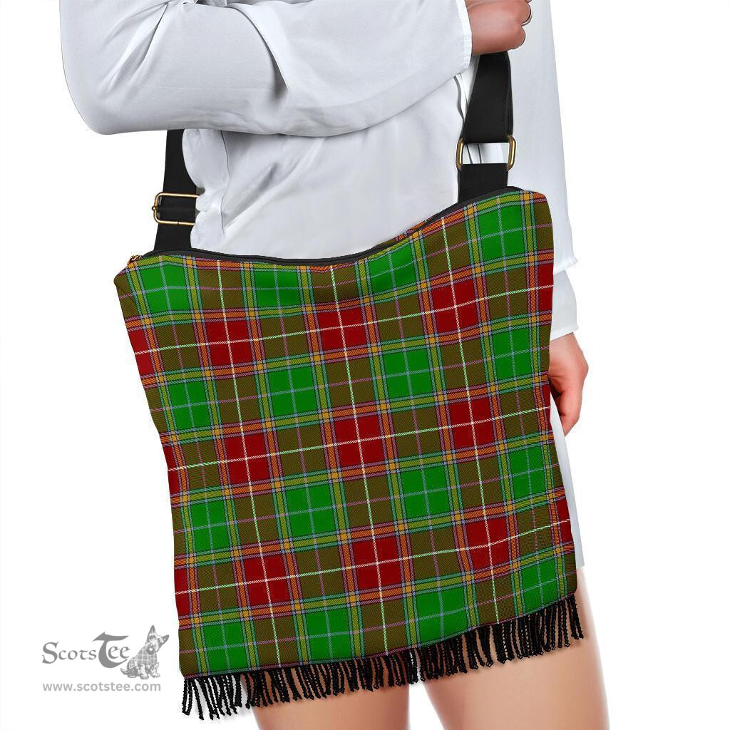 ScotsTee Shop Scottish Baxter Modern Clan Tartan Boho Bag, Tartan Crossbody Handbag