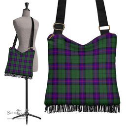 ScotsTee Shop Scottish Armstrong Modern Clan Tartan Boho Bag, Tartan Crossbody Handbag