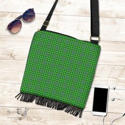 ScotsTee Shop Scottish Currie Clan Tartan Boho Bag, Tartan Crossbody Handbag